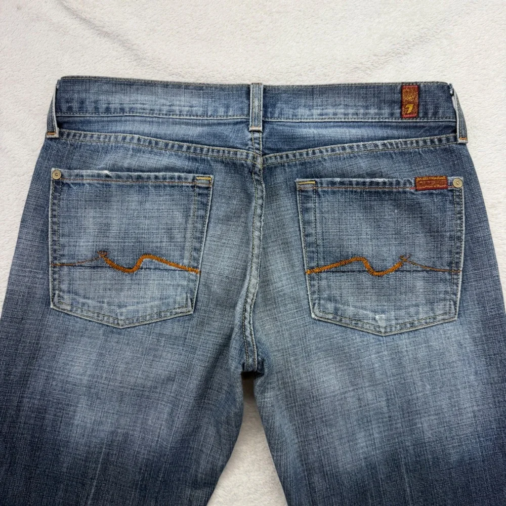 7 For All Mankind Jeans Mens 30 Blue Bootcut Denim Made in USA Rodeo